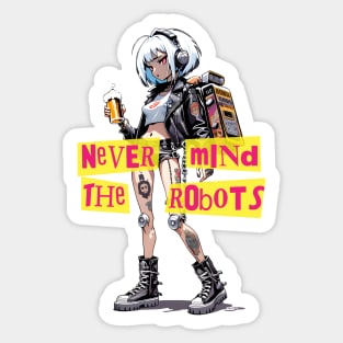 Punk Robot IV Sticker